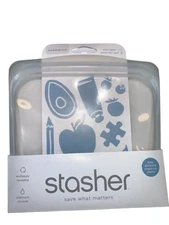 Stasher Silicone Reusable Sandwich Storage Size Food Bag - Plastic Free