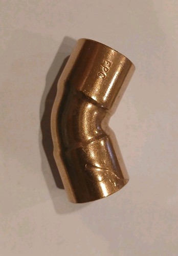 5 pc Lot 3/4" Copper 45 Degree Elbow Sweat X Sweat C&C EPC  Fitting New