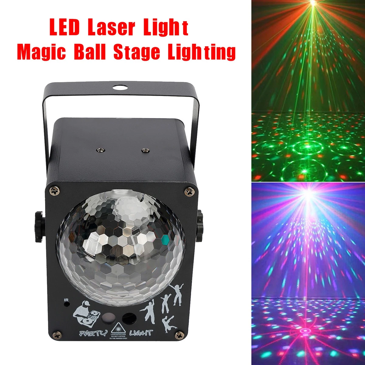Luz láser LED luces RGB 60 modelos bola mágica iluminación escénica disco fiesta#
