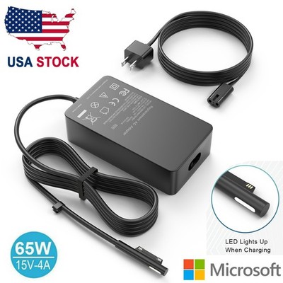 65W Adapter Charger For Microsoft Surface Pro 3/4/5/6/7/8/9/X Laptop 1/2/3 1706