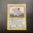 Pokémon TCG Clefairy Card 5/102 Holo Rare Base Set Unlimited