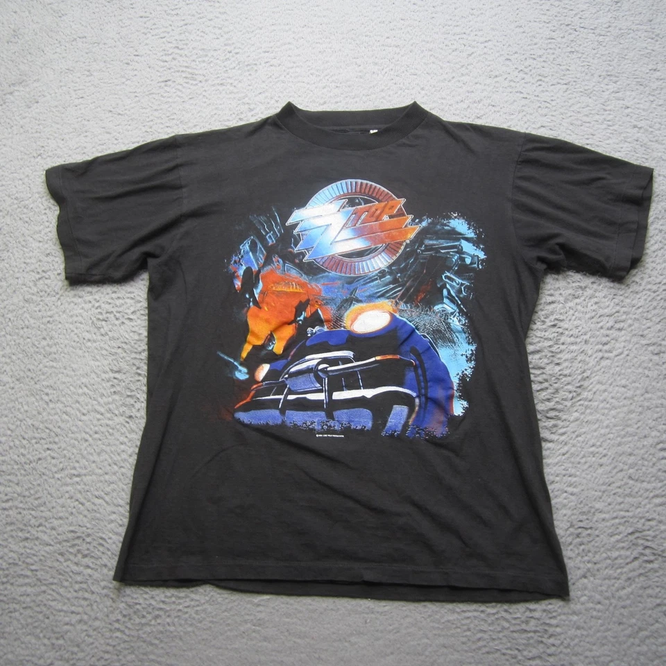 Винтажная мужская футболка ZZ Top Recycler World Tour 1991 Band Tee 90-е рок - Изображение 2 из 4