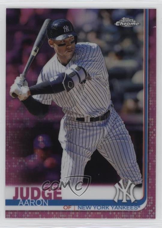 2019 Topps Chrome Pink Refractor Aaron Judge #100 my8
