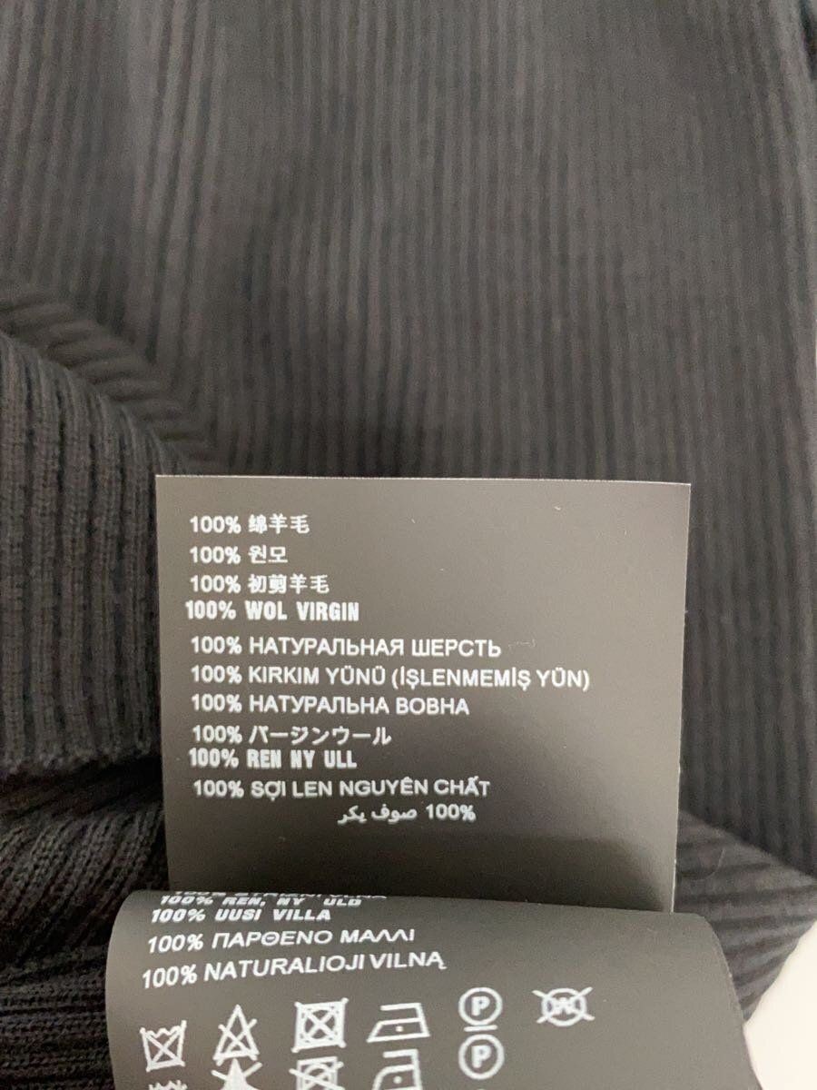 PRADA knit sweater (thin 42 wool Black plain AMA2 2022 1822