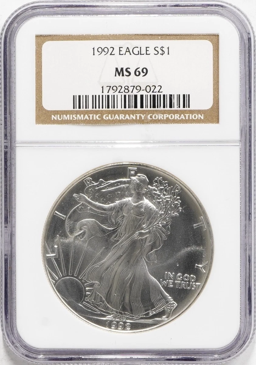 American Eagle MS 69 Graded 1992 Silver Bullion Coins for sale | eBay