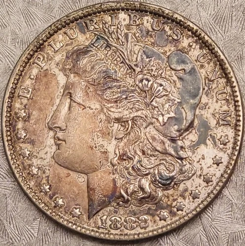 1882 (P) Morgan Silver Dollar - Looks XF/AU - TONED BETTER DATE!