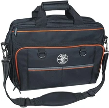 55455M Tool Bag, Tradesman Pro Tech Bag with Laptop Pocket, Black and Orange
