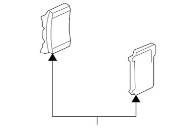 Genuine Mitsubishi Brake Pads Front 4605B923