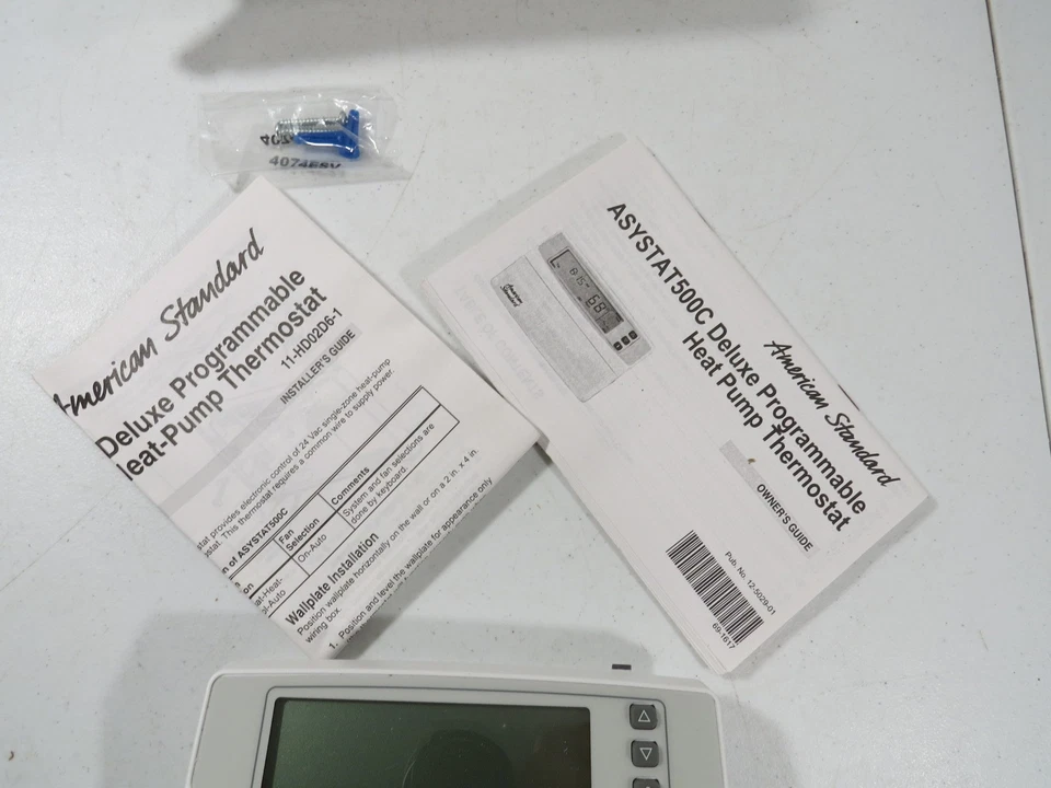 Termostato bomba de calor programable American Standard ASYSTAT500C Deluxe NOS Foto 4 de 4