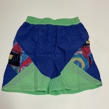 Vintage Byoboy Youth Large Shorts 90s Nylon Colorblock Retro Swim Sport