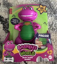 New Fisher-Price Barney s World Heart Hands Barney Figure with Music Lights