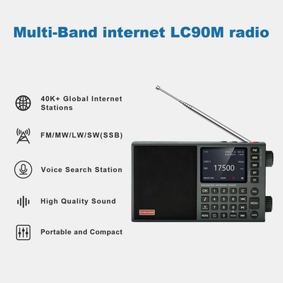 【週末お値下げ・美品】CHOYONG LC90 インターネットラジオグローバル版 Choyong LC90 Shortwave Receiver AM/FM/SSB/LW - Internet Radio Via