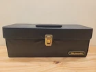 Vtg Nintendo NES 15 Game Storage Case Carrying Box w/ Handle Black. 13 Sleeves
