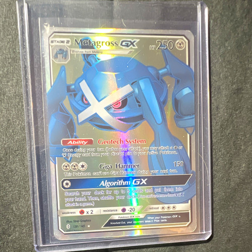 Metagross GX 139/145 Full Art Ultra Rare Holo Pokémon Guardians Rising 2017