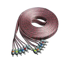 Memphis Audio ETP-17.6 17-Foot 6 -Channel Audio Interconnect Cables