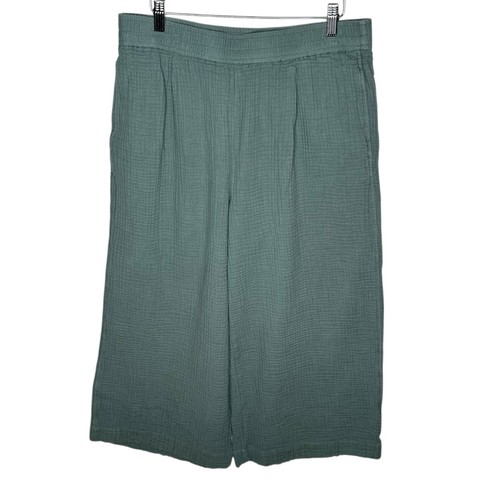 MADEWELL The Untailored Wide-Leg Crop Pant in Lightspun Women's Size Large - Picture 3 of 7
