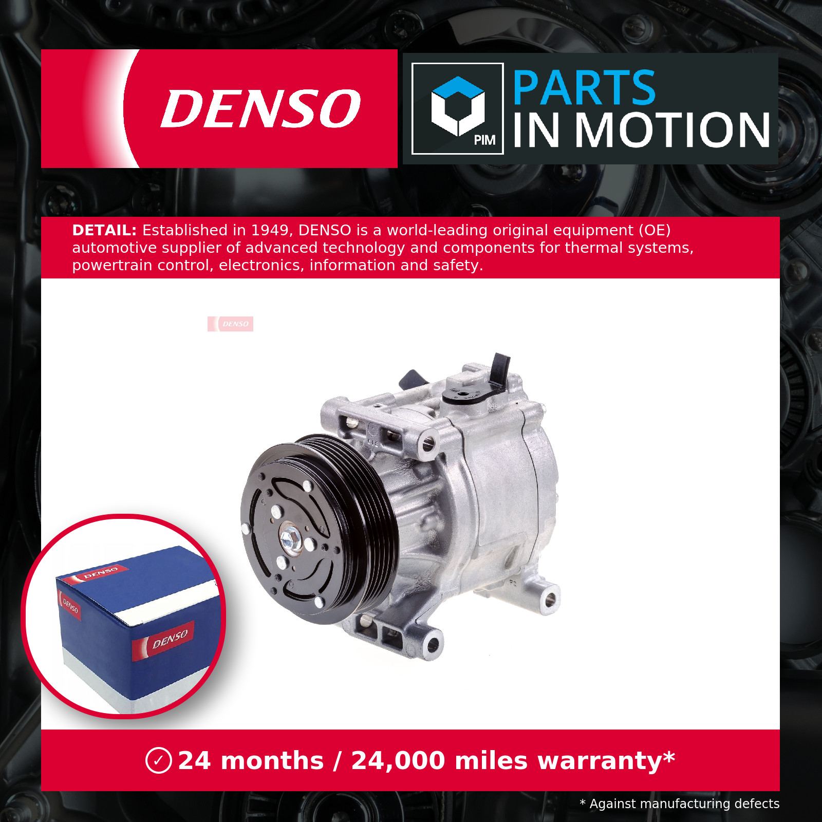 Air Con Compressor fits FIAT PANDA 169AXE1B 1.4 09 to 10 169A3.000 AC Denso New - Image 23