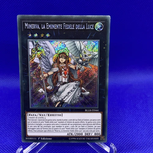 1x (VLP) *ITALIAN* Minerva, the Exalted Lightsworn BLLR-EN044 Secret 1st YuGiOh