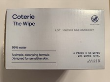 Coterie The Wipe Plant-derived 99 Water 4 Pack x 56 Wipes 224 Baby Wipes Total