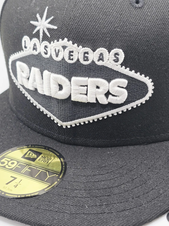 Sombrero ajustado con letrero New Era Las Vegas Raiders "Welcome To Fabulous Las Vegas" 7 1/4 Foto 3 de 4