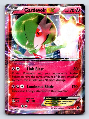 Gardevoir EX 78/114 Holo Ultra Rare Steam Siege Pokemon Moderately Played