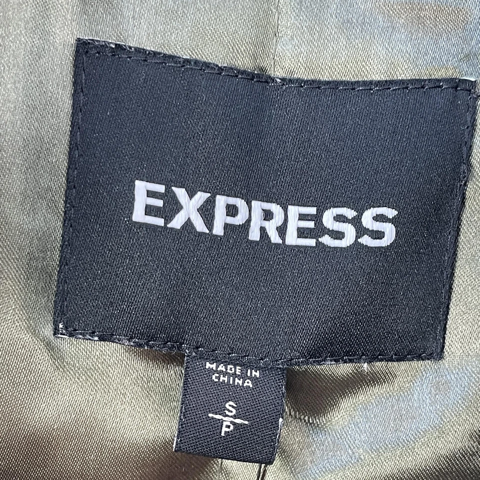 Abrigo Express Mujer Pequeño Marfil Sherpa Peluche Con Capucha Acolchado Forrado Verde Oliva Foto 4 de 4