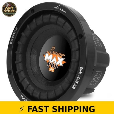 Pyle Lanzar 6.5  Car Subwoofer Speaker - 600W Power, Non-Pressed Cone