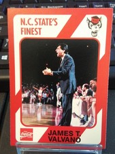 1989 Collegiate Collection #191 Jimmy Valvano NC State Wolfpack Basketball