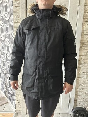 Men Jack Wolfskin Jacket Black 38 / M / 46 #9DVZ