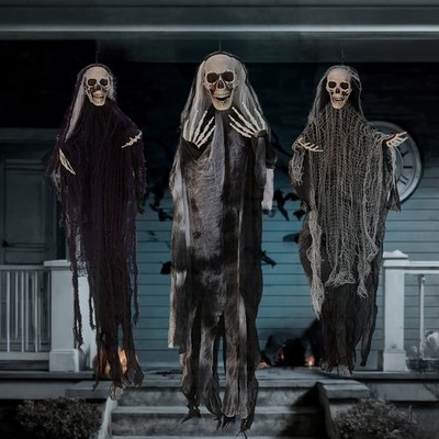 3 Squelettes Brillants Dans Le Noir - Déco Halloween Morris Costumes (16 Pouces)