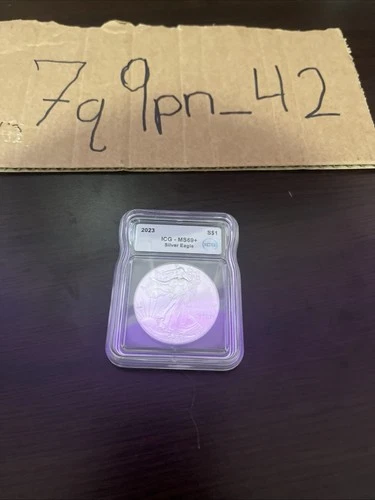 2023 MS69+ American Silver Eagle Slabbed ICG Pure Silver Just Above Spot