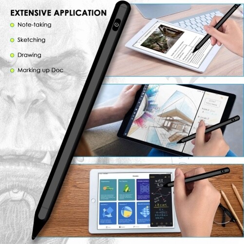 Digital Active Stylus Pen Capacitive Touch Rechargeable Palm for Cell Phones