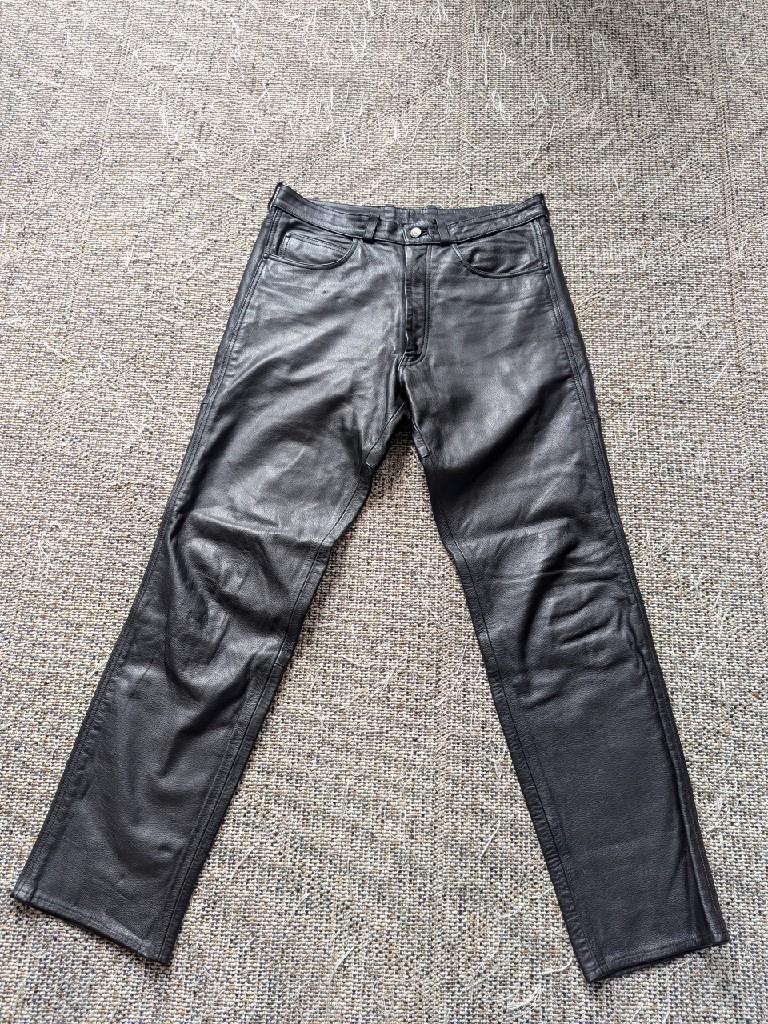 vintage 1990s motorcycle pants 34x32 leather pants BIKERS CHOICE