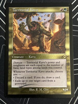 1x Foil Etched Territorial Kavu Modern Horizons 2 LP MTG Magic the