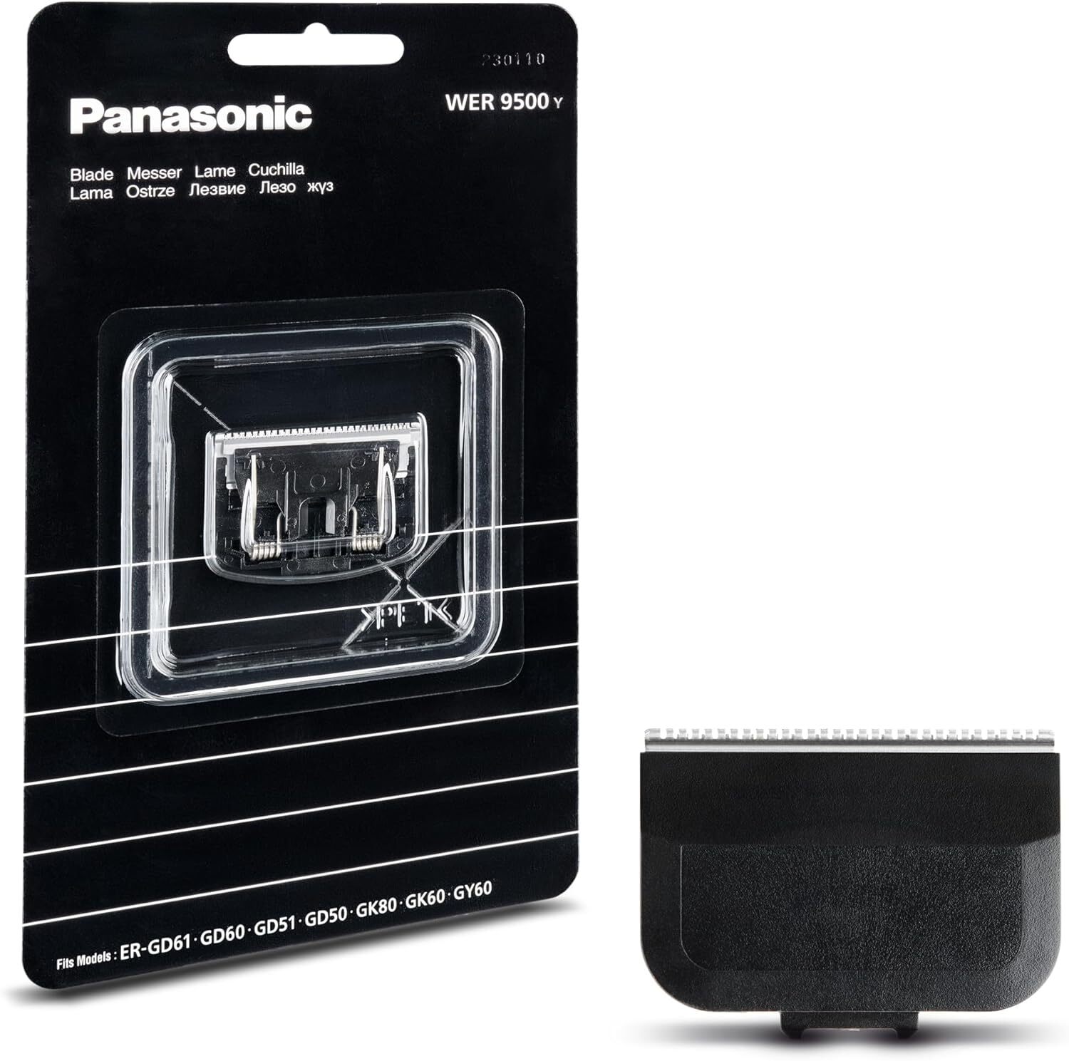 Panasonic WER9500Y1361 WER 9500 Y 1361, Testina di rasatura, Nero