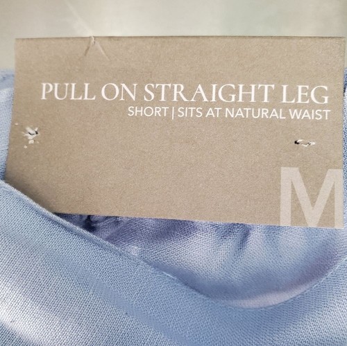 Weiche Umrandung Ojai blau Chambray Pull-On elastische Taille Bindegürtel Shorts M neu mit Etikett - Bild 10 von 13