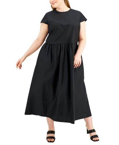 alfani black lace dress Alfani Womens Pleated A-Line Dress - Black