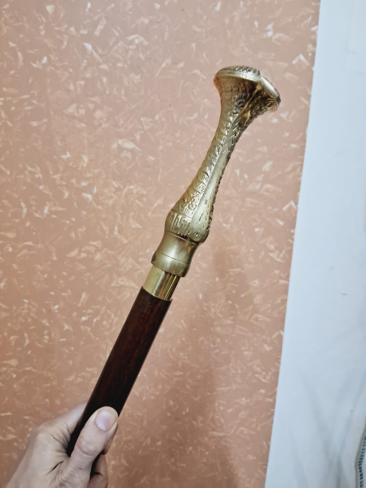 Long Designer Solid Brass Head Walking stick Anti… - image 6