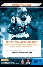 2019 Panini NFL Five Rare #R162-19 Sony Michel Substitution
