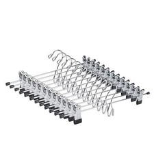 12 Pack Heavy Duty Add On Metal Pants Skirt Hangers Stackable Addon Metal Clothe