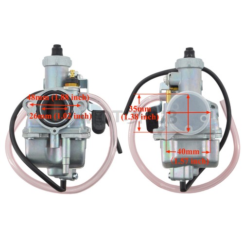 VM22 26mm Carburetor + Air Filter For Mikuni 110 125 140cc Pit Dirt Bike Pitpro - Picture 2 of 12