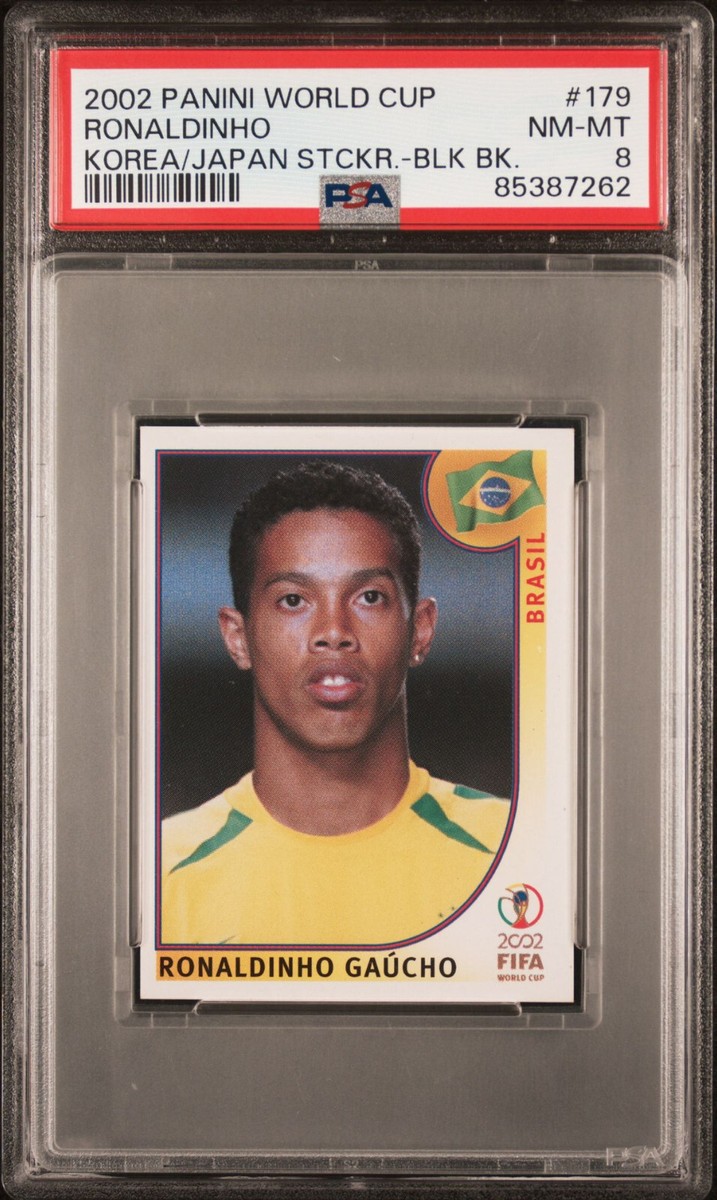 2002 PANINI WORLD CUP KOREA/JAPAN STICKERS #179 RONALDINHO