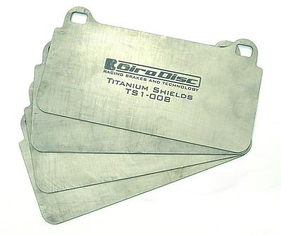 Girodisc Rear Titanium Pad Shields fit Porsche 996, 997 & 987 Cayman - TS-0917 - Picture 1 of 1