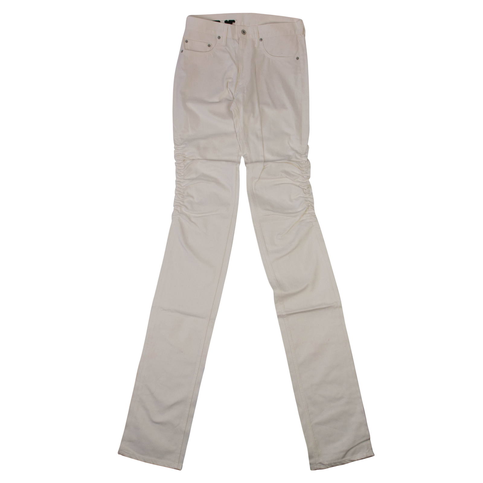 НОВЫЕ длинные джинсы-скинни из белого денима VLONE, Размер XS