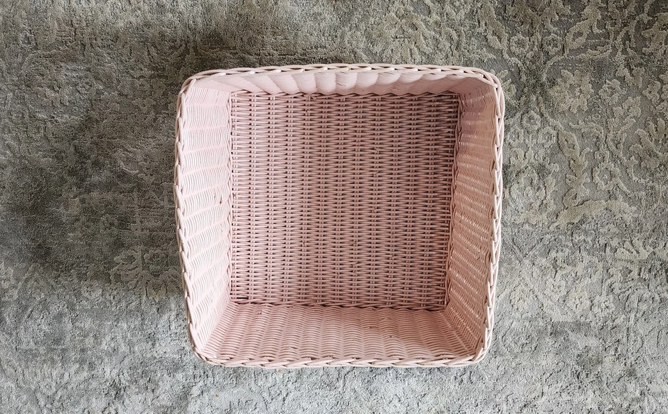 Pottery Barn Kids Pink X Large Sabrina Basket Nursery Baby RARE — 第 4/4 张图片