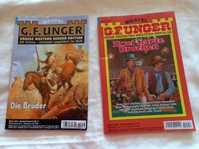 2x G.F.UNGER -Wildwestromane , siehe Fotos & lies den Text !!! .