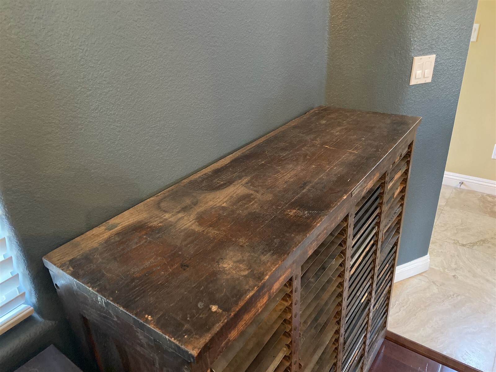 Antique American Type Founders Letterpress Galley w/ 100 Galley