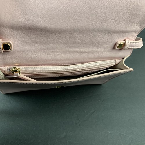 Michael Kors Analise Medium Leather Messenger Shoulder Bag - Blossom/White NWT - Picture 12 of 19