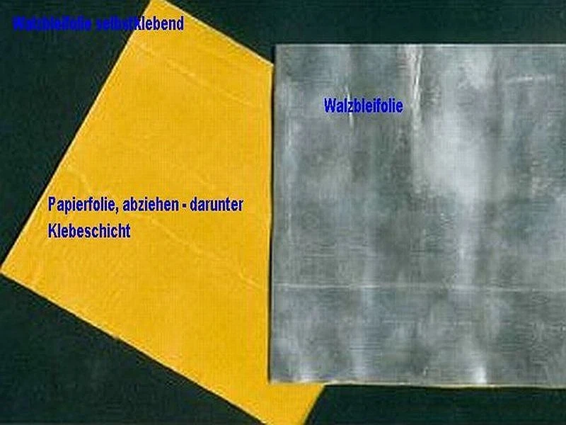 Walzblei Bleifolie selbstklebend 7 Stück 11,0 x11,0 cm x 1mm Trimmblei Modellbau - Bild 4 von 4