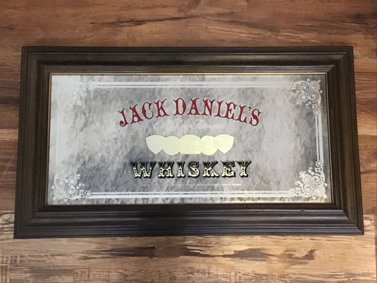 Vintage JACK DANIEL'S OLD TIME TENNESSE WHISKEY Framed Saloon